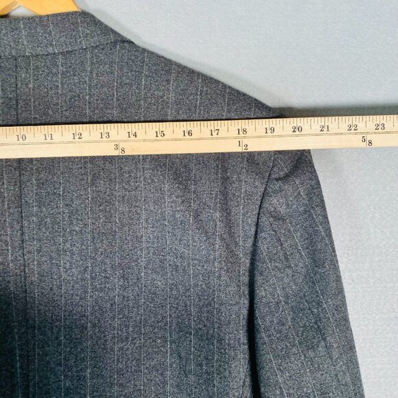 Vintage Canali x Barneys Blazer Mens 40R Gray Wool Double Breasted Jacket - Picture 10 of 14